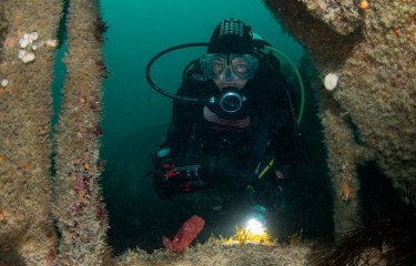 Jane Morgan Isles of Scilly diving shot