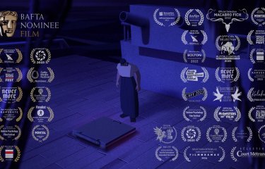 Image from Middle Watch Animation with list of festivals and award wins including BAFTA nomination