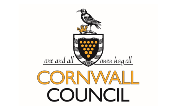 Cornwall Council white logo