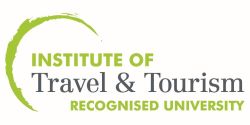 Green and black logo for Institute of Travel & Tourism Recognised University