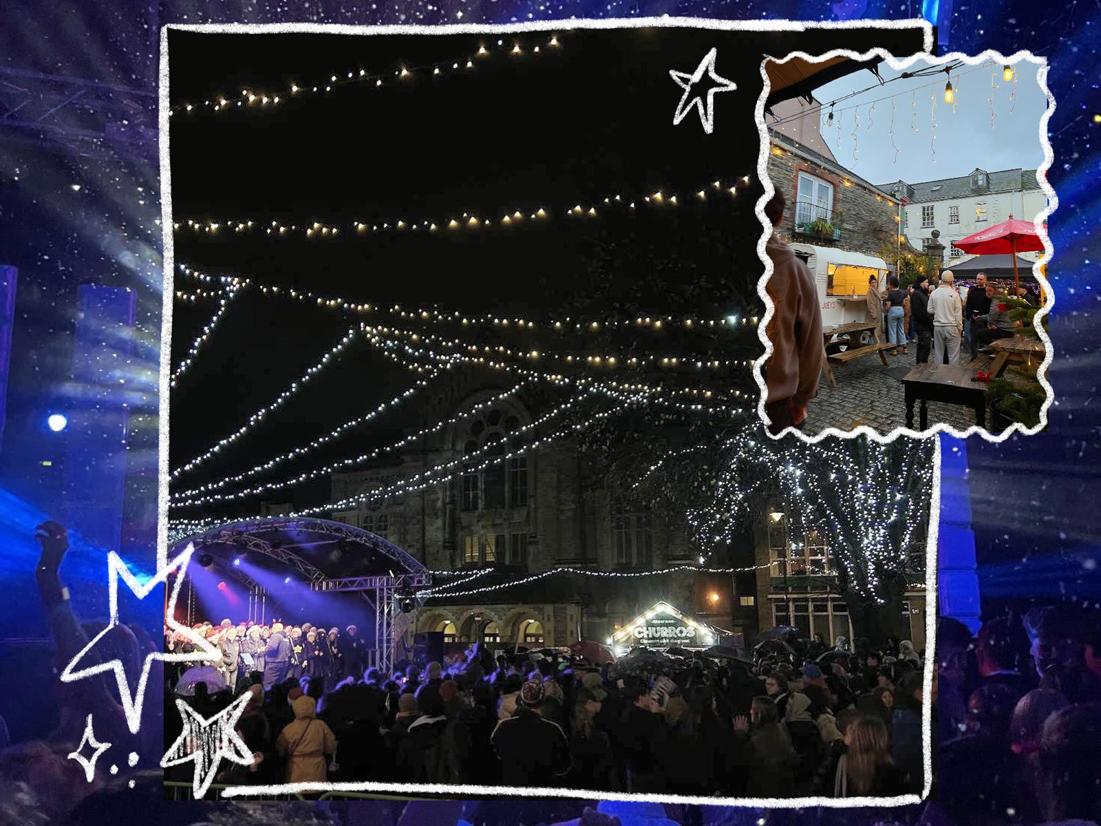 Christmas lights in Falmouth