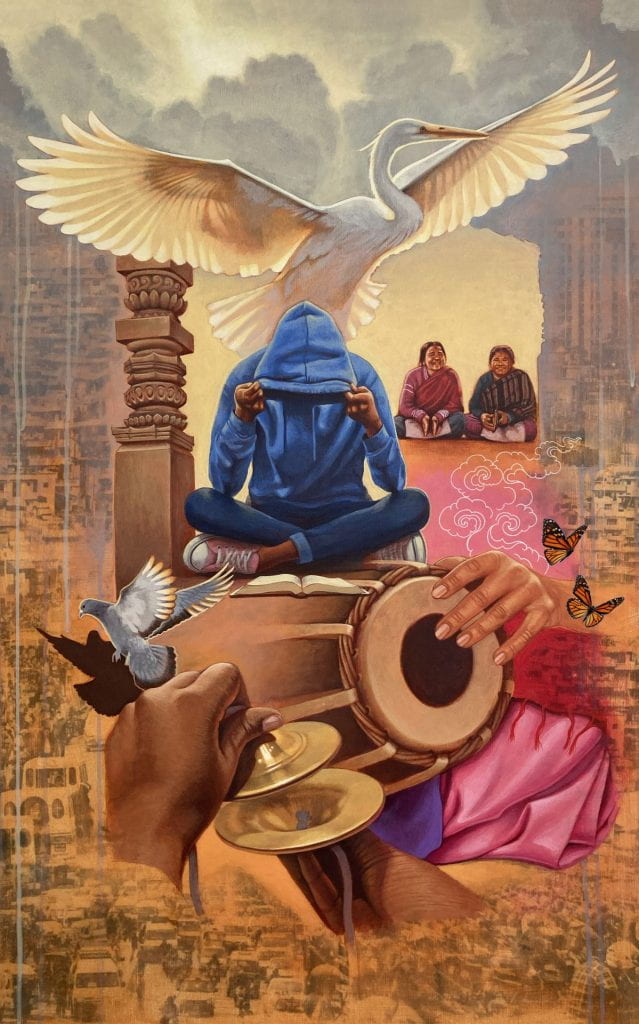 An oil painting