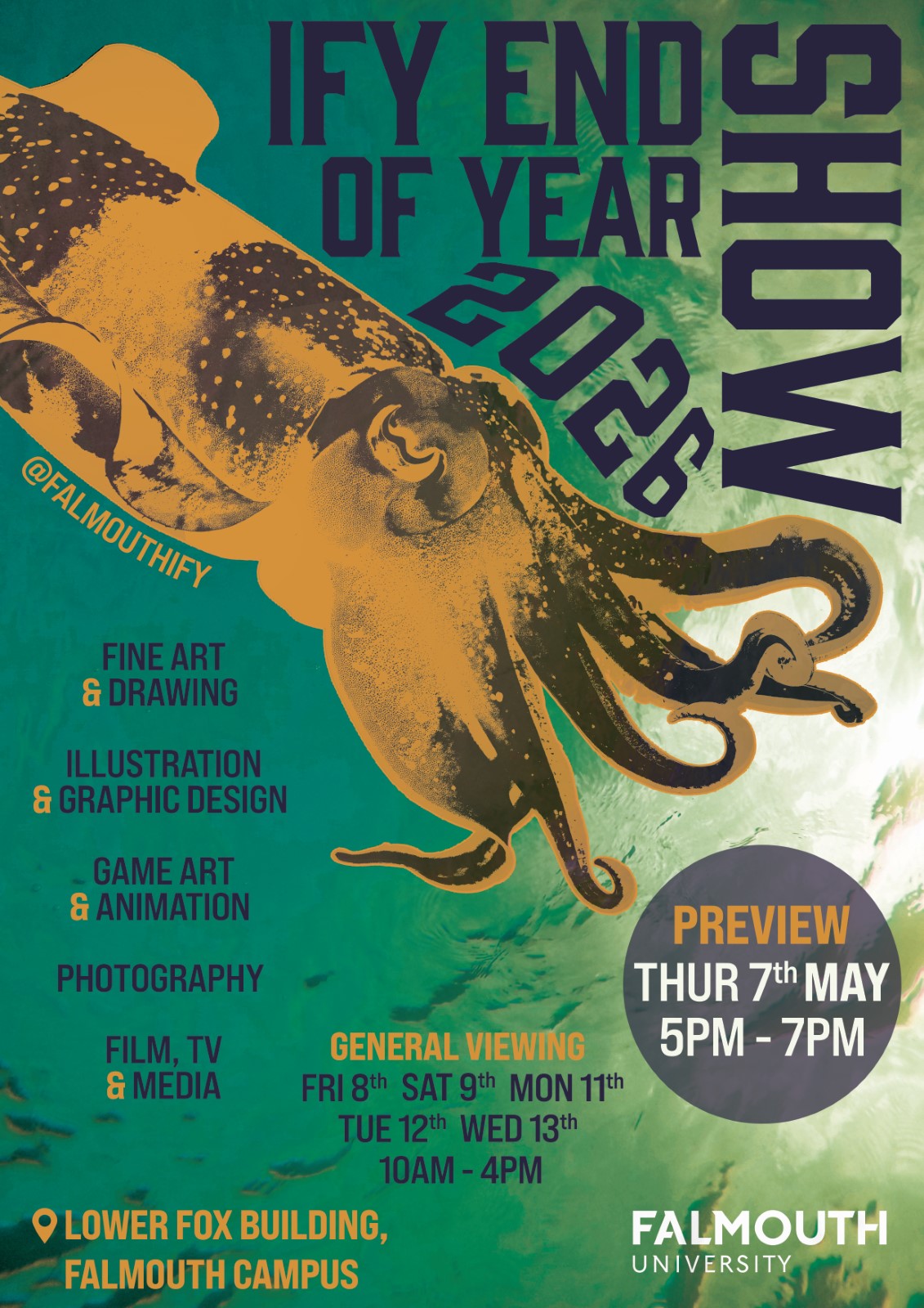 IFY End of Year Show 2026 art poster