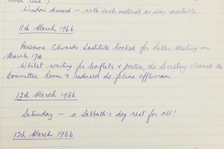 Papers of Mary Mann: Falmouth-Camborne Liberal Association