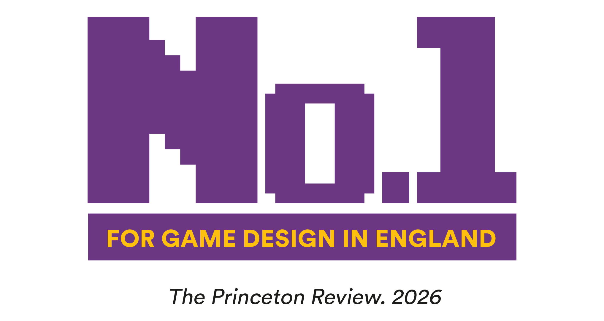 Number one for game design in England from the Princeton Review 2025