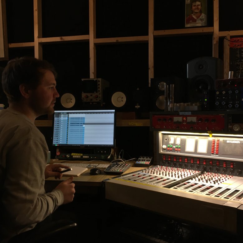 Creative Music Technology student Jack O’Hea in the studio