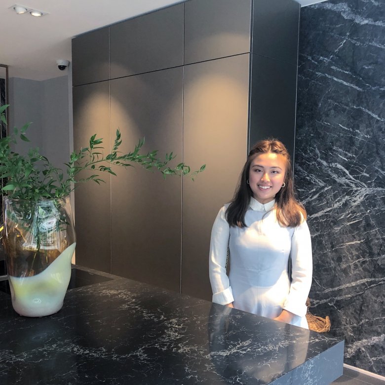 Interior design student Fiona Poon