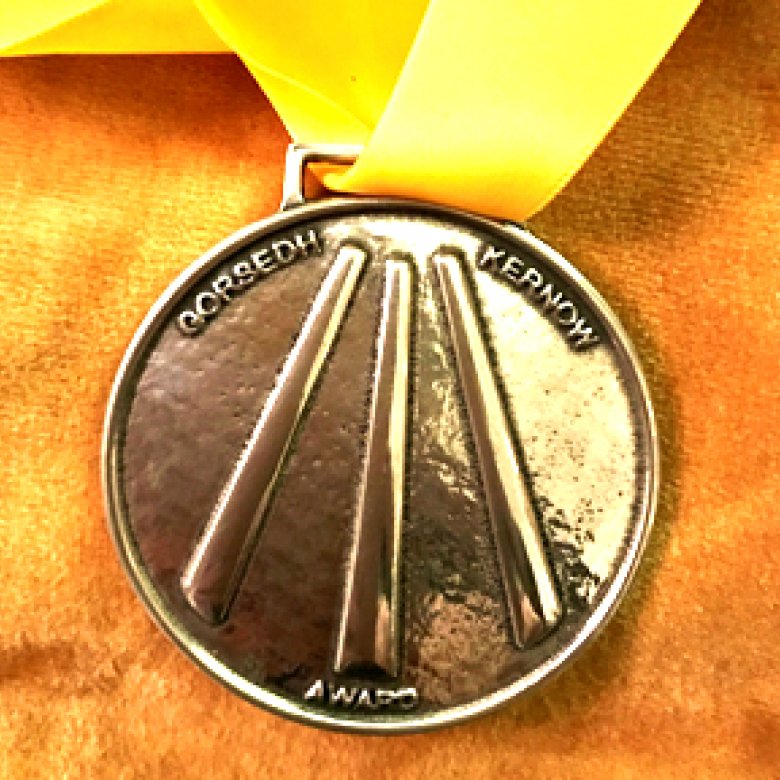 Image of the Kernon Award 2020 medal