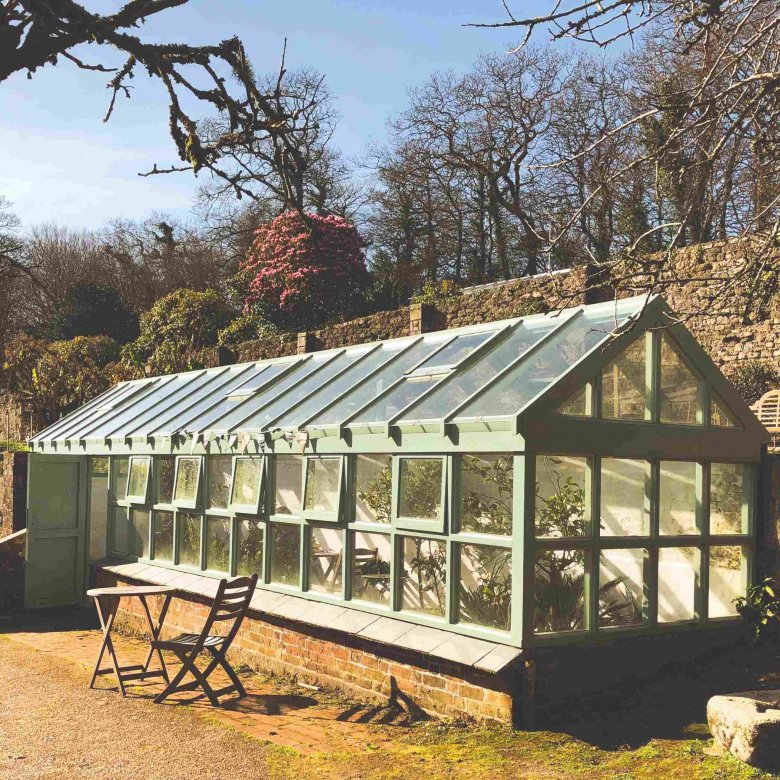 Greenhouse in the Secret Garden on Penryn Campus