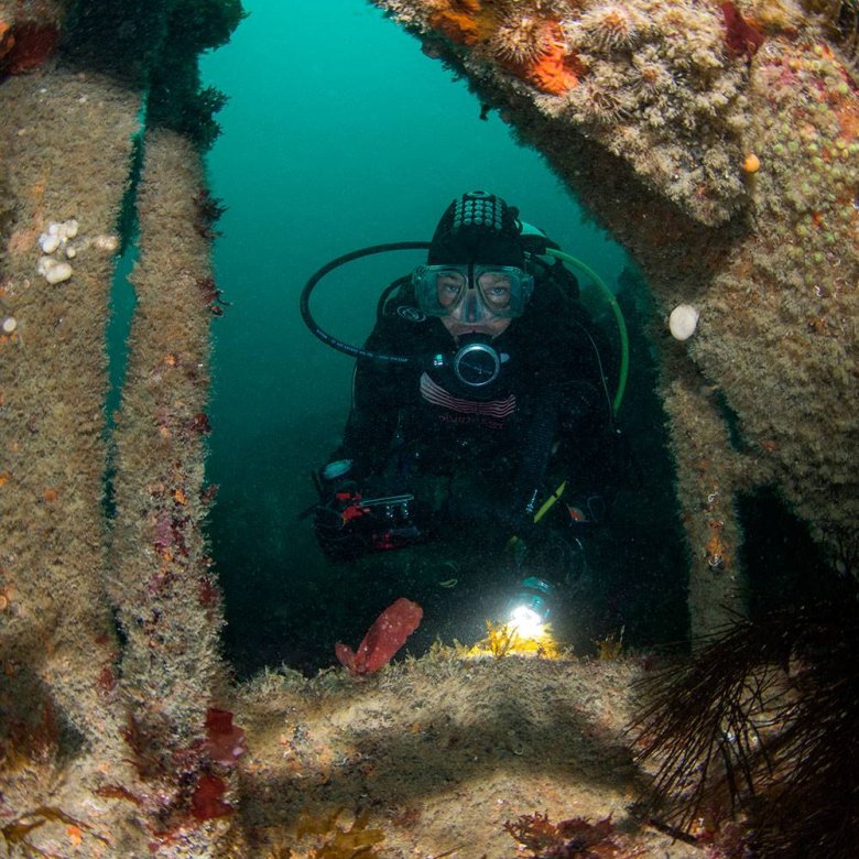 Jane Morgan Isles of Scilly diving shot