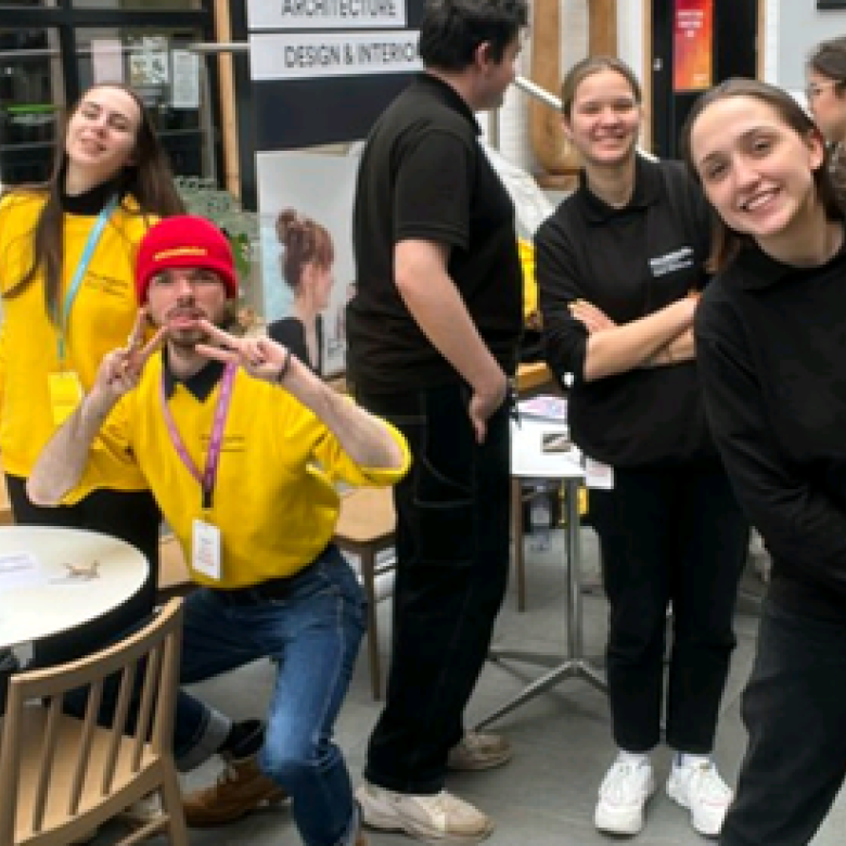 Student ambassadors during an Open Day