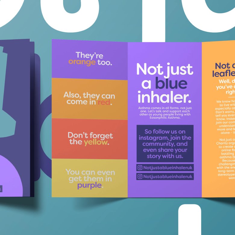 Leaflet for campaign by Graphic Design student