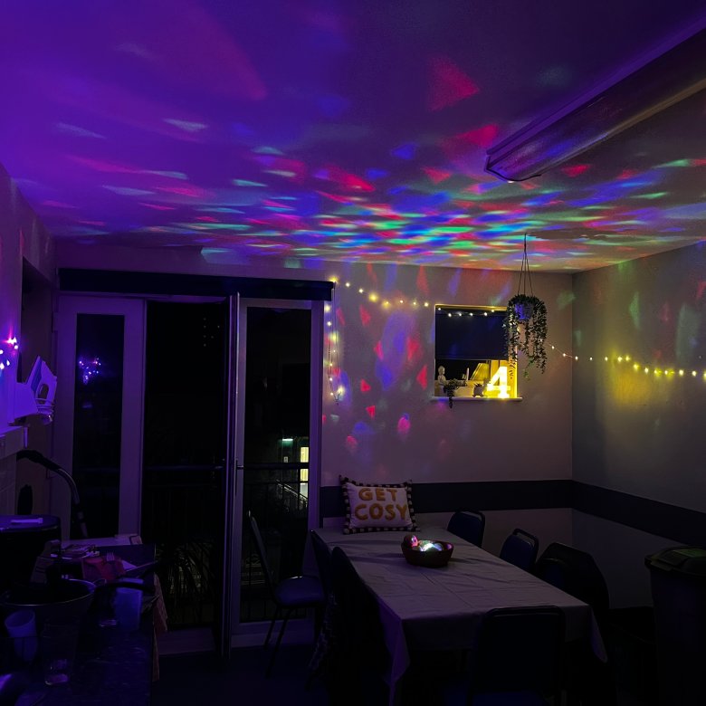 The inside of the shared space in a Glasney flat