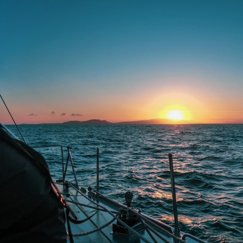 Student sailing