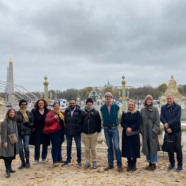 Students and staff from Falmouth University's Photography MA in Paris