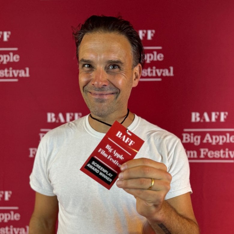 A man at a film premiere