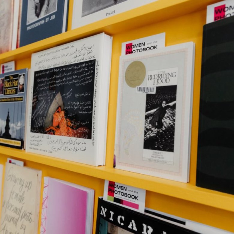 Books on a shelf