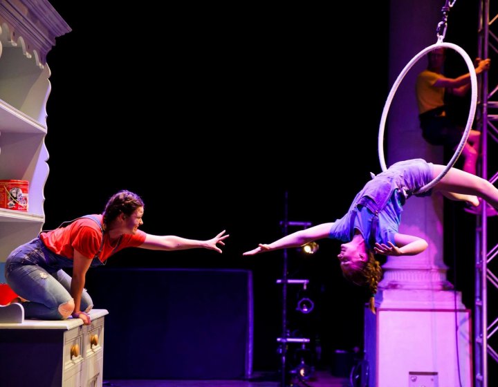 Dancers on stage performing