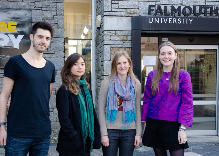 Animation graduates, outside School of Film & Television