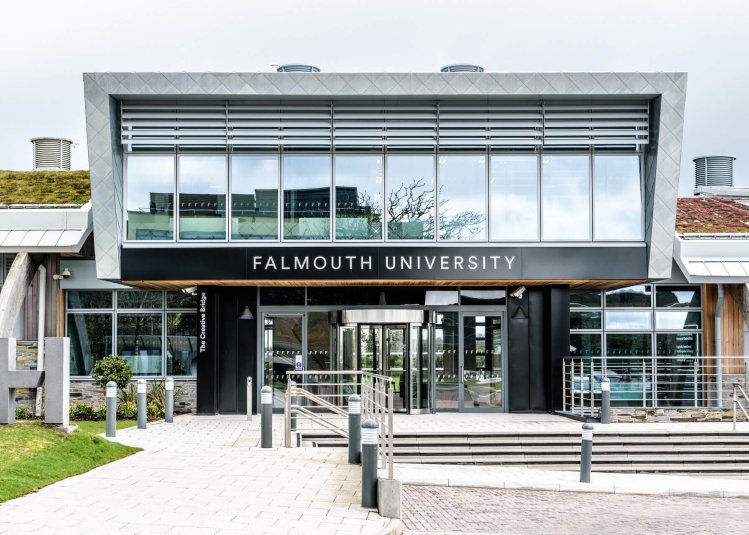 Front of Creative Bridge Building at Penryn Campus