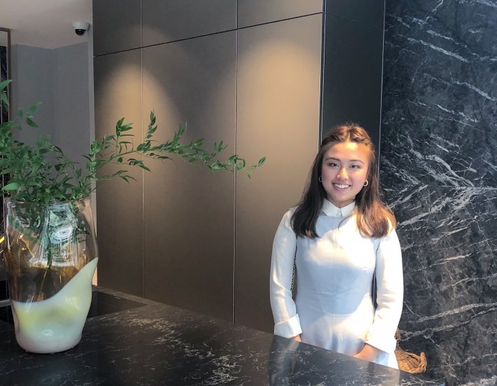 Interior design student Fiona Poon
