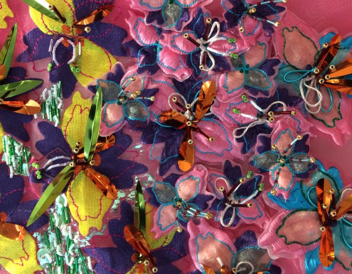 Embroidery by Textile Design student Georgia Johnson