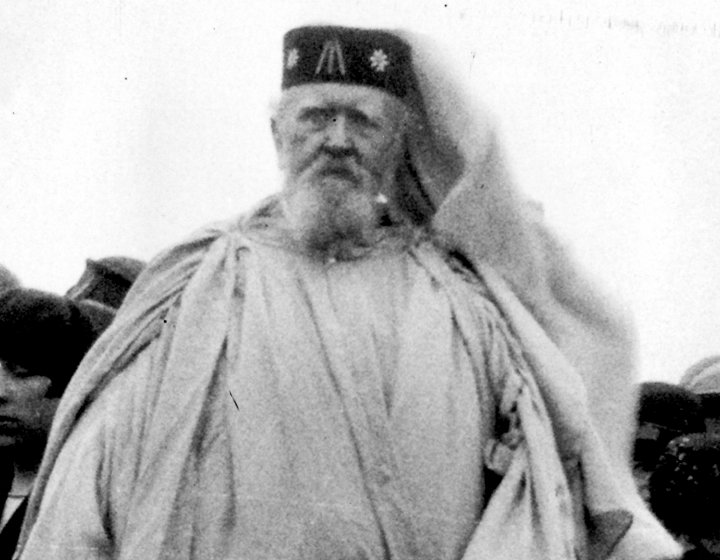 Black and white still from Henry Jenner film