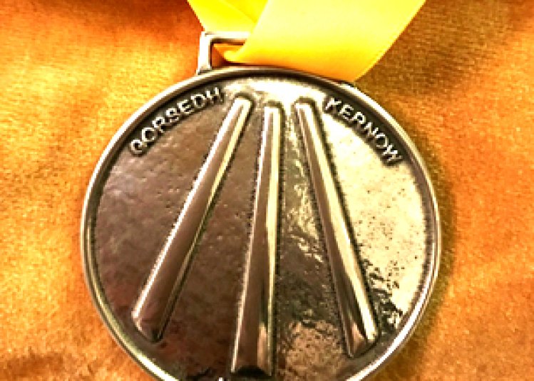 Image of the Kernon Award 2020 medal