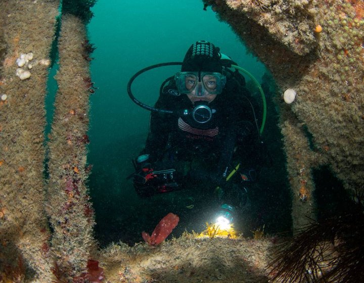 Jane Morgan Isles of Scilly diving shot