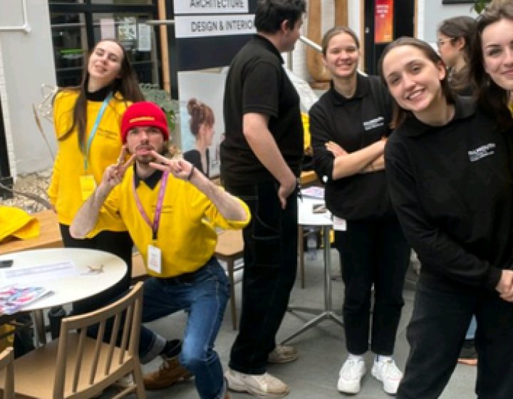 Student ambassadors during an Open Day