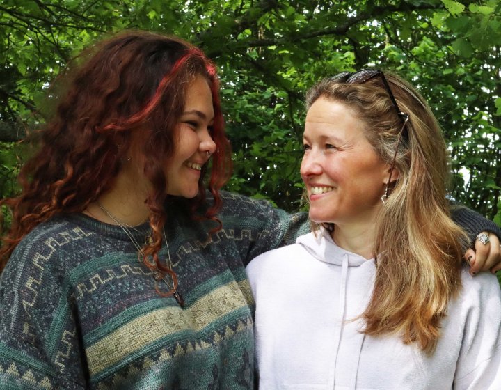 Blossom Chambers and her daughter Poppy