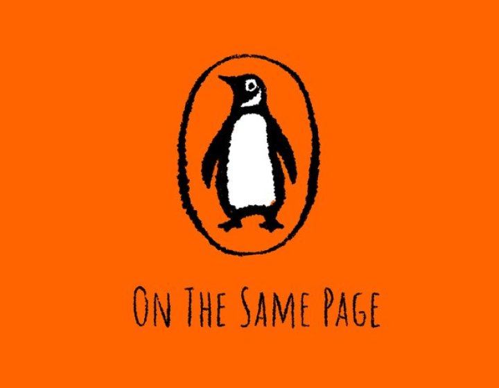 The Penguin logo with the words 'On the Same Page' below 