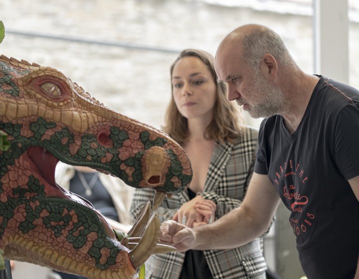 Prosthetic Effects student and lecturer