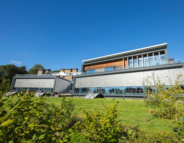 The AMATA Arts Centre building on a sunny day