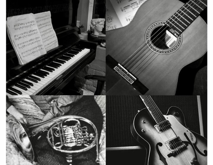 A poster style image for an event with the text Music for Media on