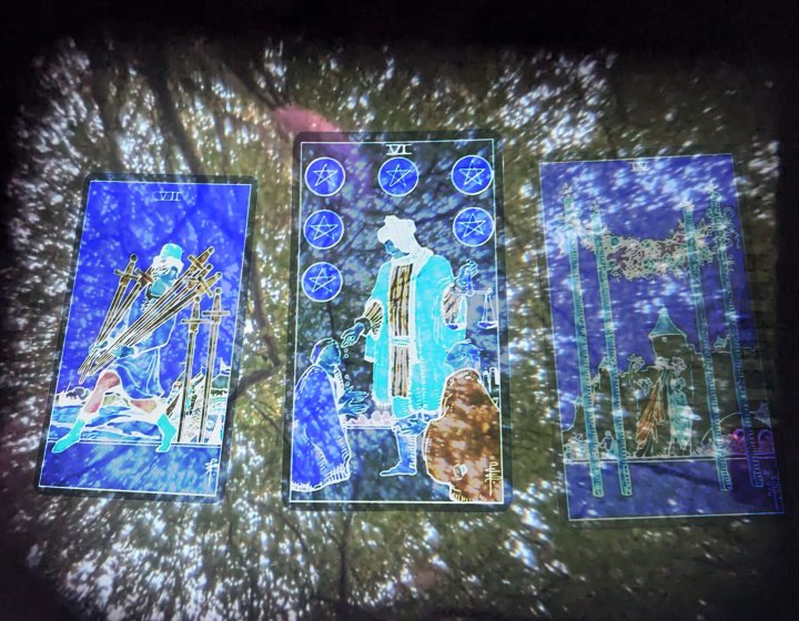 A illustrative image of blue and green windows