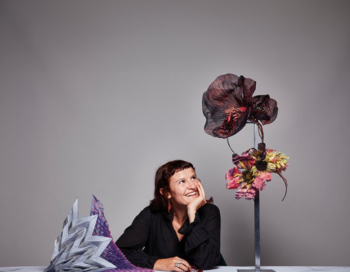 Portrait of Falmouth Textile Design BA graduate Beth Somerville