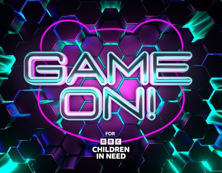 Promotional graphics for BBC Children in Need's Game On! event