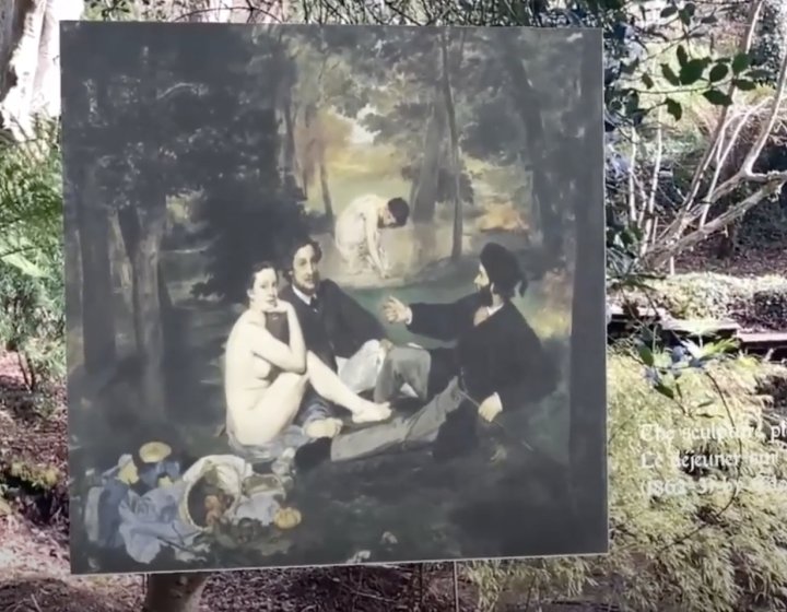 Screenshot of AR app at Tremenheere Sculpture Gardens
