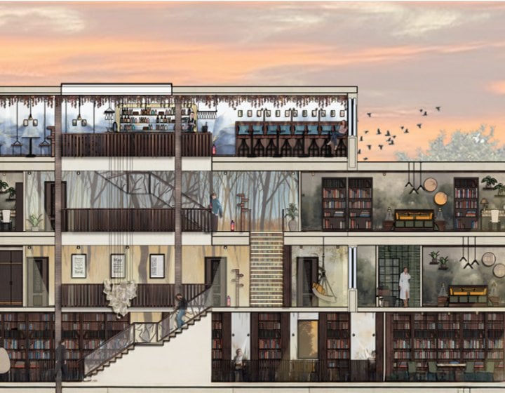Hotel design by student Ellie Alden