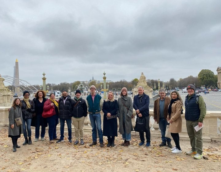 Students and staff from Falmouth University's Photography MA in Paris