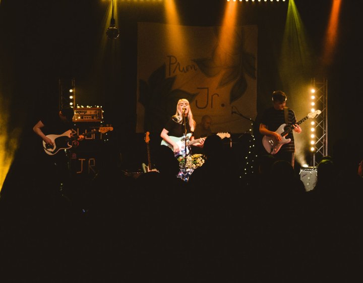 Music students performing at Falmouth University
