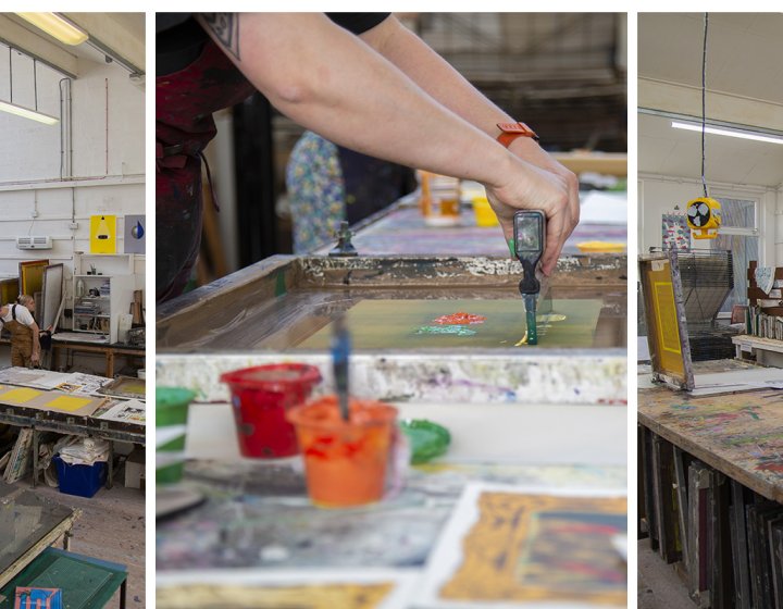 Screen Print short course at Falmouth University