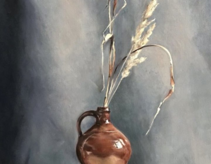 Still life in oil paint