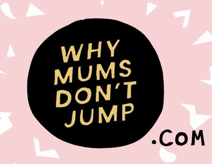Logo of Why Mums Don't Jump podcast