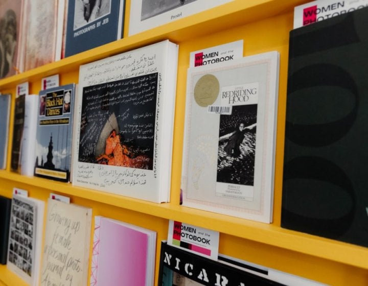 Books on a shelf