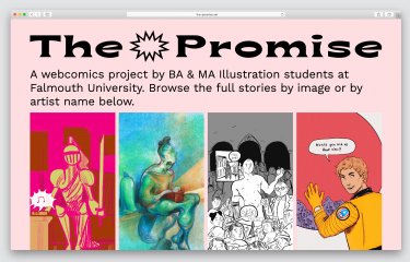 screenshot of The Promise website