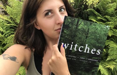 Journalism student Ellen O-Rourke with magazine