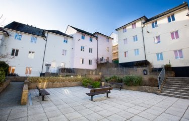 Courtyard at Tuke House halls of residence 