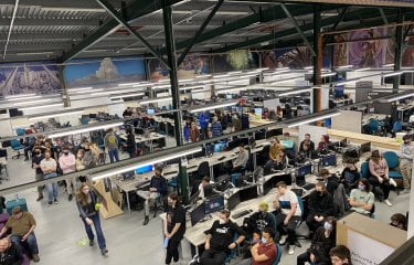 Birds eye shot of the Games academy